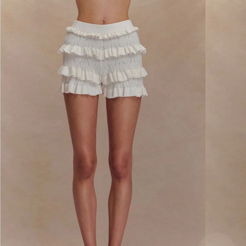 Meshki Cream Ruffle Skirt Ensemble - Picture 3 of 5